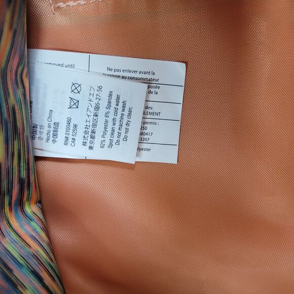 KAVU Ropercise Rope Sling Crossbody Bag Multicolor Neon Stripe Pattern EXCELLENT - Picture 6 of 9